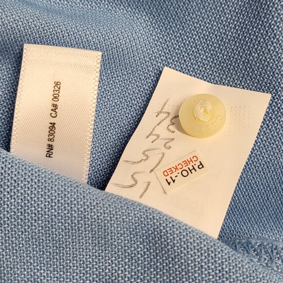 Cutter & Buck CB DryTec Womens Polo Shirt 2X Short Sleeve Moisture Wicking Blue - Picture 6 of 13